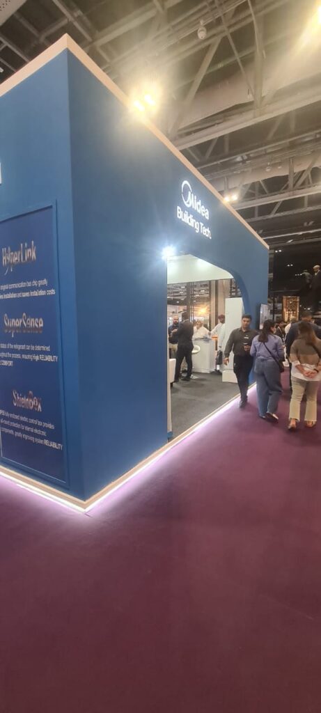 Custom exhibition stand and kiosk designed by Techsculp in Oman